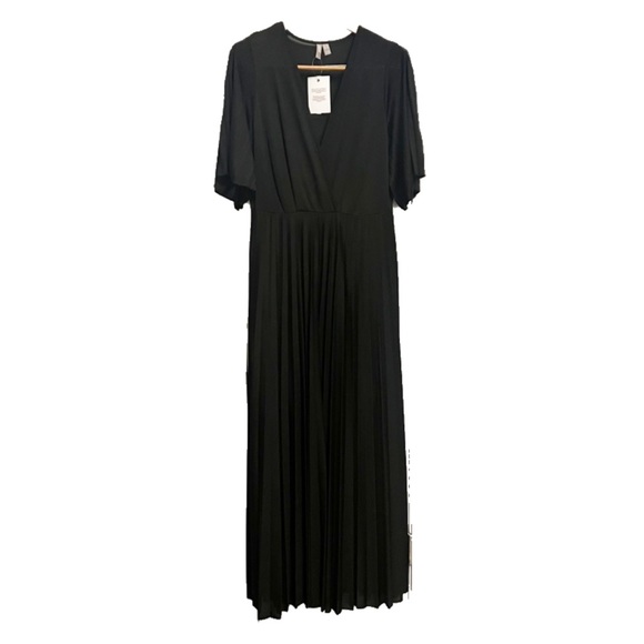 Kimono pleated maxi dress | ASOS DESIGN Curve | Size 14 | Black - Picture 5 of 9